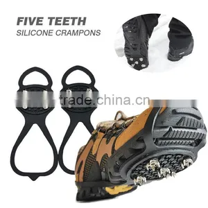 2014 Hot Selling Durable Anti-slip Unisex Silicone Climbing Crampons thumbnail-1