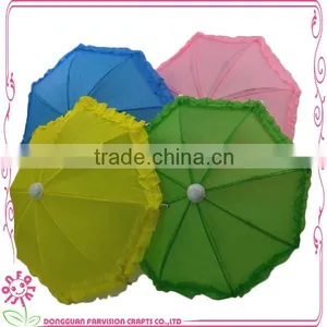 Wholesale Colorful Mini Umbrella For 18 Inch Dolls DIY Doll Umbrellas thumbnail-1
