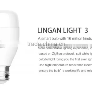 2015 Mutil-functions Smart Light APP Controlled RGB Hue E27/B22 LED Changeable LED Bulb thumbnail-2