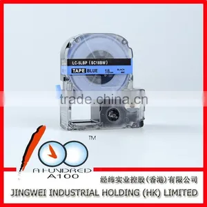 Compatible Labe Cassete Tape for EPSON LW300 LW400 Label Printer 18mm Black on Red SC18RW thumbnail-3