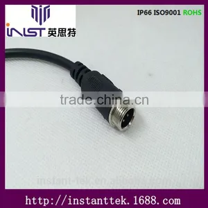 INST GX12 4pin Metal Srcew Waterproof Airplug Connector thumbnail-2