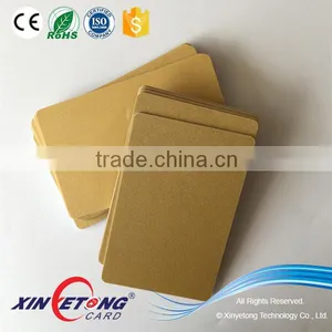 Plain BlanK Gold Metallic Plastic PVC ID Cards thumbnail-1
