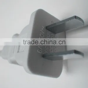Chinese Standard 2 Flat Pin 6A/ 250V Electrical Power Plug thumbnail-1