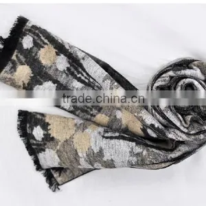 Silk and Wool Scarf for Women thumbnail-4