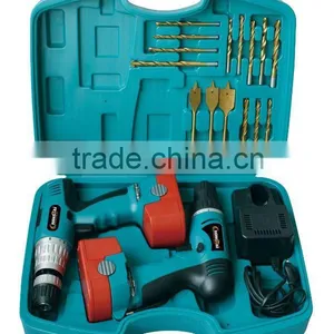 2PCS 18Volt Cordless Drill Set With BMC Packing Including 15pcs Bits thumbnail-1