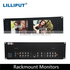 Standard 2 Unit Rack Mount Size 7 Inch SDI Monitor RM-7028S thumbnail-1