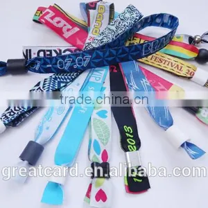 Custom RFID Fabric Woven Festival Polyester Wristbands RFID for Events and Concert thumbnail-1
