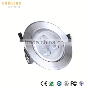 Brushed Silver 3-24w Square Led Downlight thumbnail-3