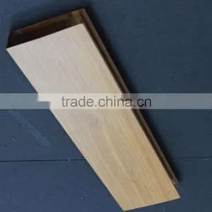 High Gloss Wood Grain Finished Suspended Metal Strip Ceiling Aluminum Square Tube Screen Ceiling Tiles thumbnail-1