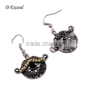 Wholesale Jewelry Promotional Gifts Ethnic Bohemian Native Beaded Dangle Earrings Fancy Bead Drop Earrings thumbnail-4