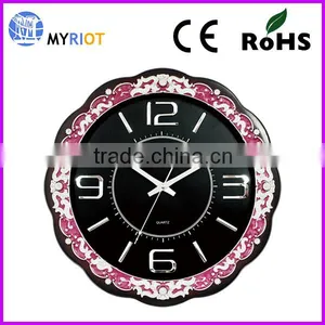 15 Inch Wave Frame Beatiful Plastic Quatrz Clock thumbnail-1