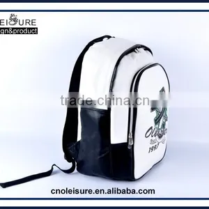 Leather Satchel Mens Canvas Backpacks Rucksack Backpack thumbnail-3