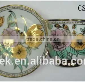 Personalized Wholesale Porcelain Tea Cup & Saucer thumbnail-1