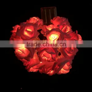 20L Battery Christmas Wedding Party Holiday Indoor Outdoor String Led Rose Light thumbnail-6