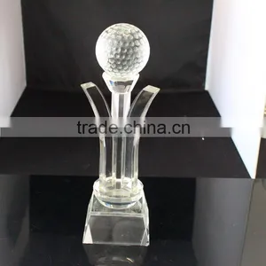 High Quality Crystal Cup Trophy With Ball thumbnail-2