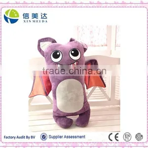 Smile Plush Purple Owl With a Pai of Wing thumbnail-1