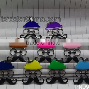 PND1996 High Quality Stainless Steel Enamel Beard Pendants thumbnail-1