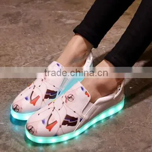 High Top LED Shoes Flashing Sneakers,Lightning Sneaker Canvas Sneaker thumbnail-3