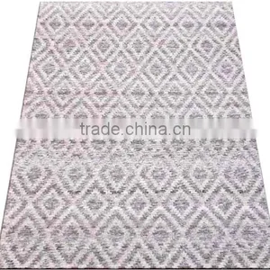 Jaquard Flat Weave Art Silk Rug With Canvas Backing thumbnail-1