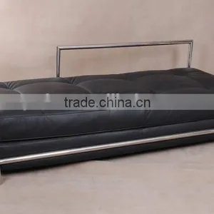 Unique Design Elegant Black Leather Eileen Gray Daybed Reproduction thumbnail-1