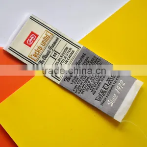 Damask Folded in Half Woven Labels thumbnail-1