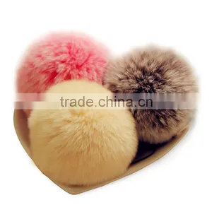 New Design Rabbit Fur Ball Keychain With Great Price thumbnail-4