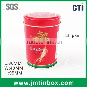 Small Oval Metal Box For Ginseng thumbnail-1