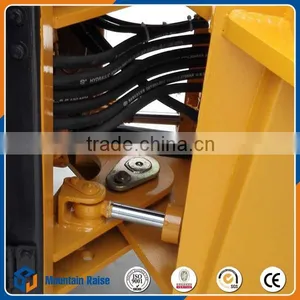 2 Ton Mini Compact Payloader Front Wheel Loader With Grassfork thumbnail-4