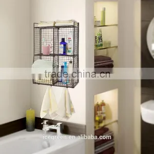 Wall Mounted Collapsible Metal Wire Mesh Storage Basket thumbnail-3