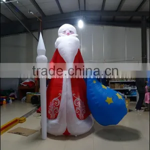 Newest Inflatable Western Christmas Decorations Santa thumbnail-1
