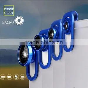 4 in 1 Universal Clip Lens / Mobile Phone Lens / Clip Fisheye Lens for Smartphone thumbnail-1