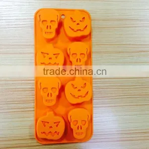 Halloween Molds Skull Silicone Ice Tray Mold thumbnail-1