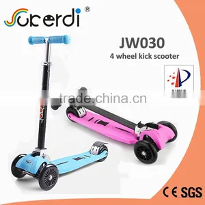 ISCOOTER Four Wheel Foldable Handbar Adjustable Height Kids China Scooter thumbnail-1