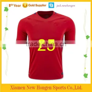 White Color Soccer Jersey Soccer Uniform thumbnail-6