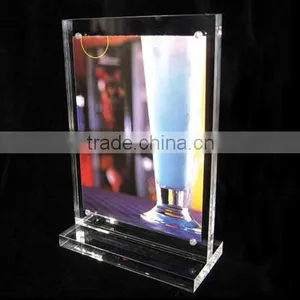 Acrylic A4 Brochure Holder Cheap Custom Acrylic Sign Holder 5x7 thumbnail-2