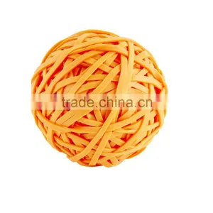 Solid Single Orange Color 45MM Bouncy Ball , Personalized Bouncy Balls , Natural Rubber Ball thumbnail-1