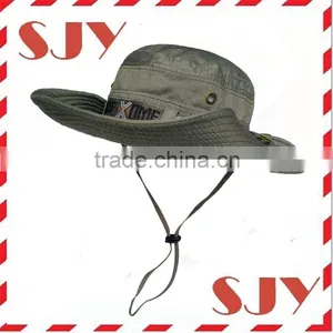 Outdoor Sportswear Fisherman Sun Hats Bucket Hat With Adjustable Pull String thumbnail-3