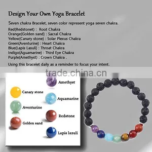 New Design Jewelry Natural Stone Bracelet Lava Stone Bracelet thumbnail-4