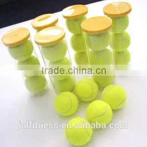 High Quality Yellow Training Tennis Balls 3pcs/barrel For Tennis Beginers Practice Tennis Ball thumbnail-3