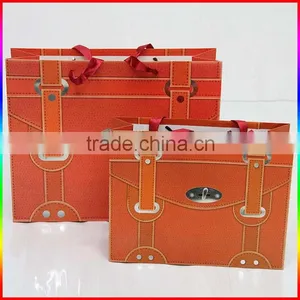 Fashionable Colourful Paper Handbag Packing Bag thumbnail-1
