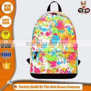 Printed Custom Canvas Compression Backpack for Teens thumbnail-1