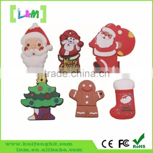 Bulk Promotional Gift Santa Claus Christmas 4gb 8gb 16gb Usb Flash Drive thumbnail-1
