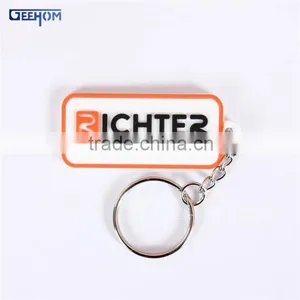 Rectangle Shaped Rubber 3d Key Ring Logo thumbnail-1