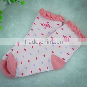 Factory Custom High Quality Women Socks,dotted Pink Color Style Fashion Trend Tight Ankle Socks thumbnail-3