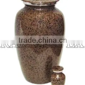 Earth Brown Marble Finish Aluminium Urns thumbnail-1