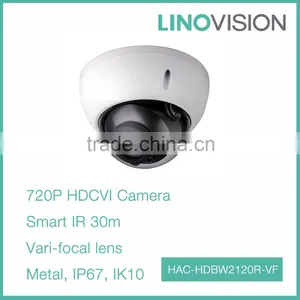 Vandal-proof 1.3Megapixel Varifocal 720P Dome HDCVI Camera With 30m Smart IR thumbnail-1