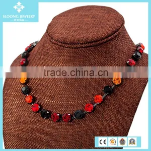 2015 Multicolor Crystal Chain Necklace Designs thumbnail-4