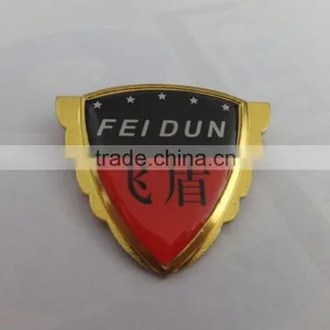 Shield Shaped Metal Lapel Pin With Epoxy Resin Dome Coating,custom Printing Pin Badge thumbnail-1
