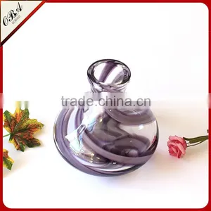 Creative European Style Small Clear Glass Vase / Murano Hand Blown Art Glass Vase For Wedding Centerpieces thumbnail-4