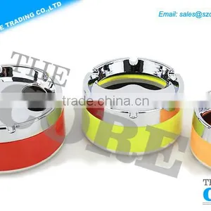 AS-004 Colorful Stainless Steel Ashtray,metal Round Ashtray,metal Ashtray thumbnail-1
